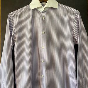 ✨ ZARA Men’s Pinstripe Dress Shirt - Small / 14